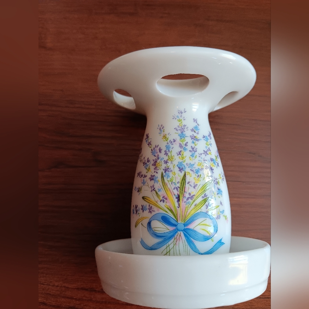 Floral Ceramic Vintage Toothbrush Holder